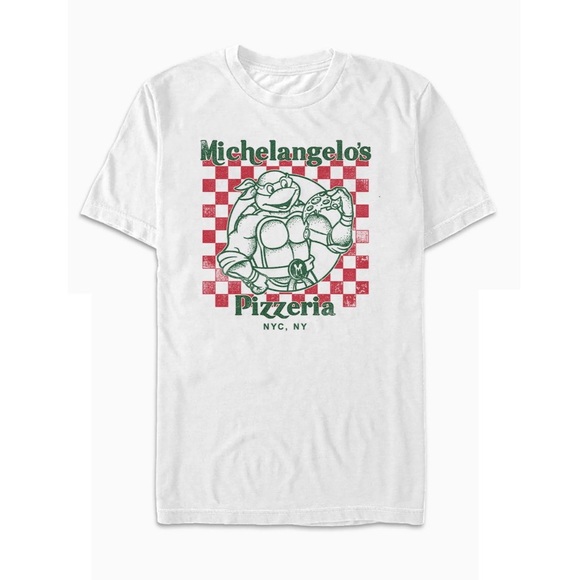 Michelangelo's Pizzeria NYC Teenage Mutant Ninja Turtles Shirt TMNT - NWOT - Picture 4 of 4